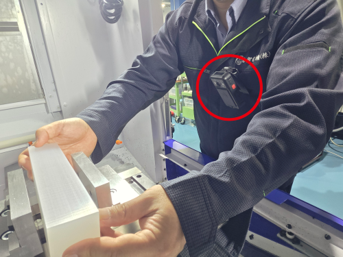 ウェアラブルカメラ装着