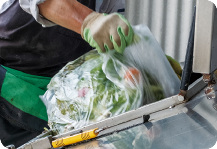 大規模な残渣処理に対応