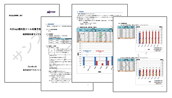 分析：アクセスログや開封率等の評価レポートを提出