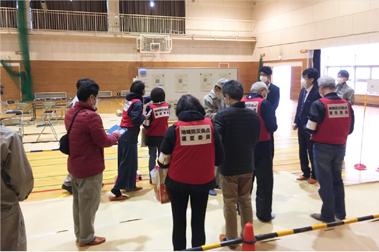 避難所受付支援サービス実証実験：神奈川県横浜市西区さま